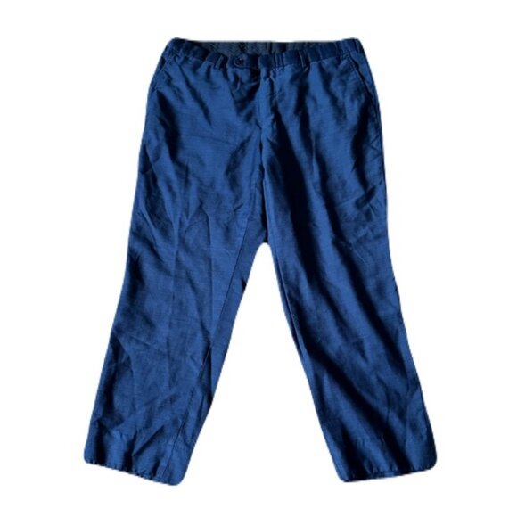 Ermenegildo Zegna 34 x 26 Blue Torino Dress Pants - Picture 1 of 7